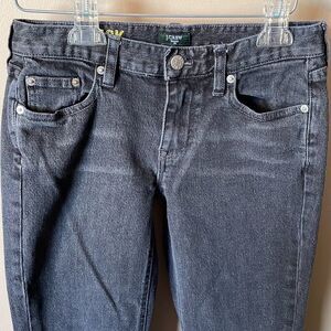 J. Crew black washed Matchstick jeans